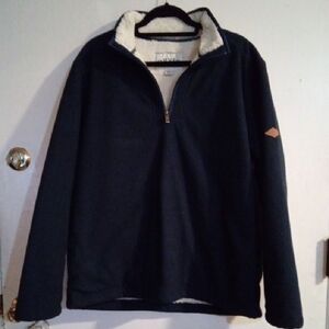 Orvis Men's Black Zip-Up Sweater